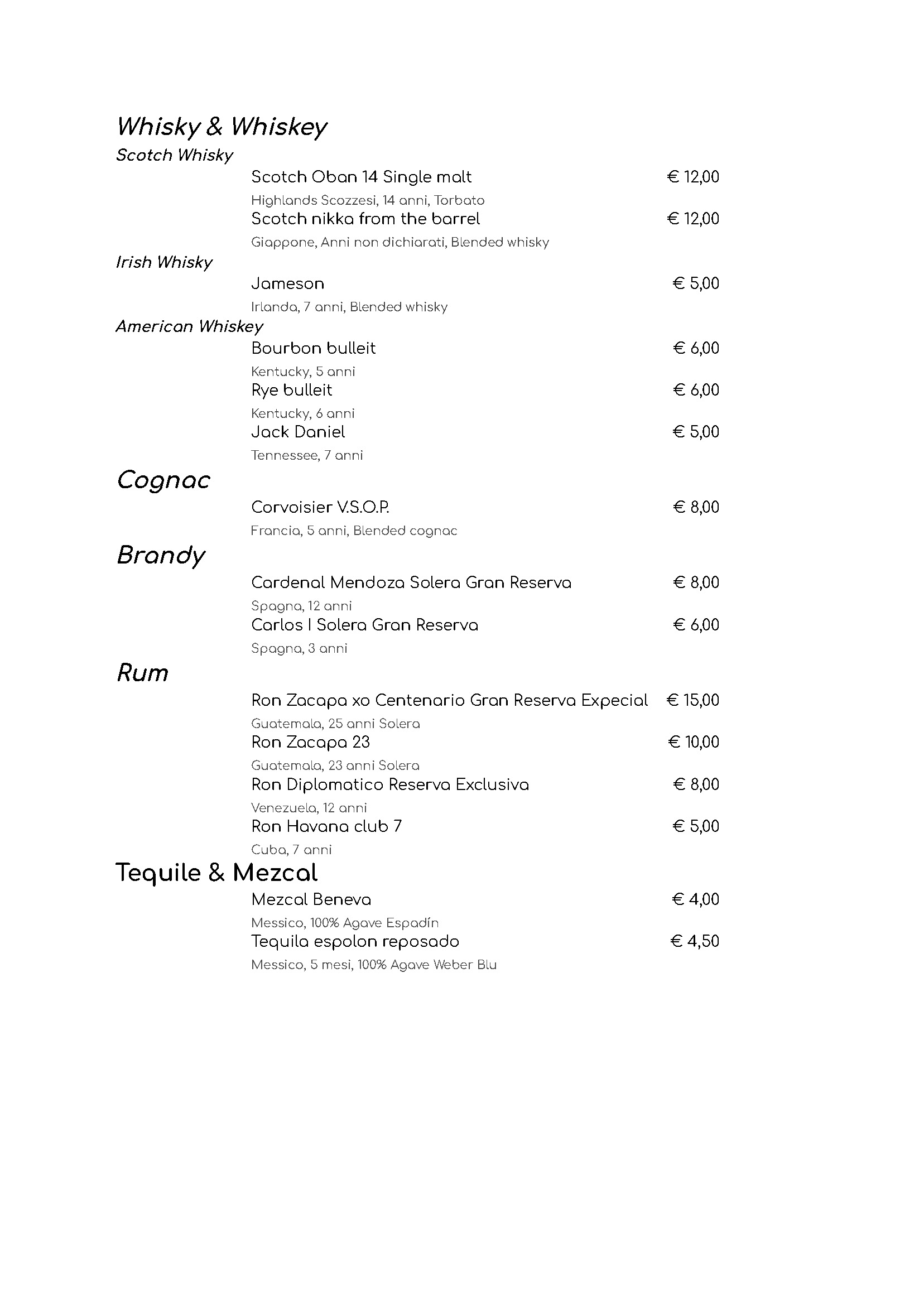 menu il Gabbiano